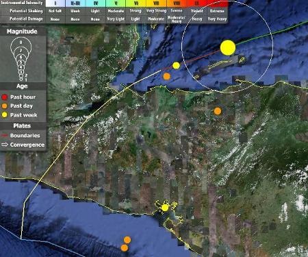 زلزال في هندوراس