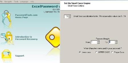 excel password