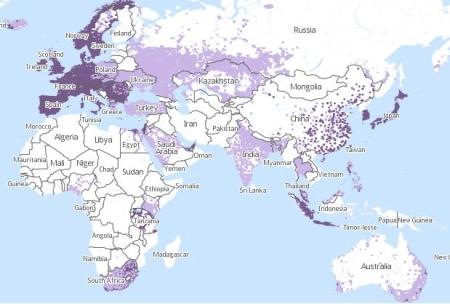 mobile na mapa