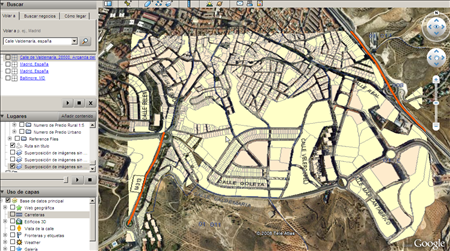 CartoCiudad google earth