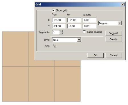 cartografia ehitada grid